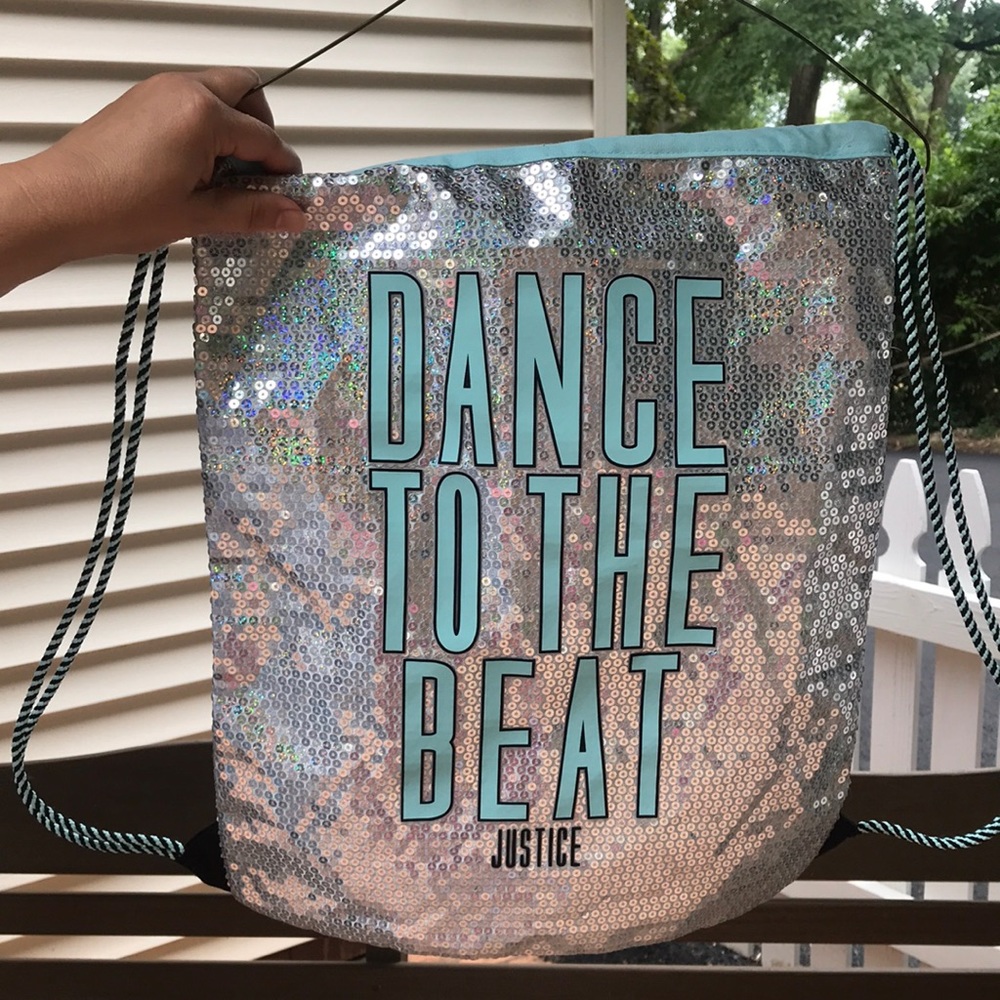 Justice Drawstring Dance Bag.